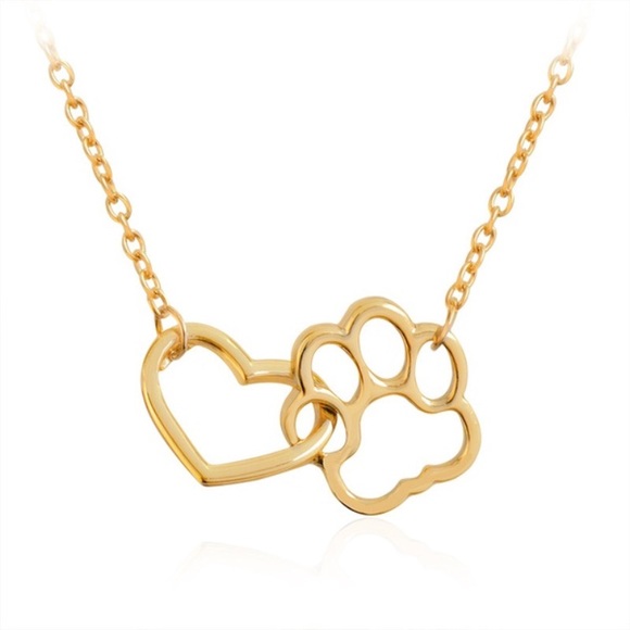 Jewelry - 1 LEFT! Paw and heart necklace